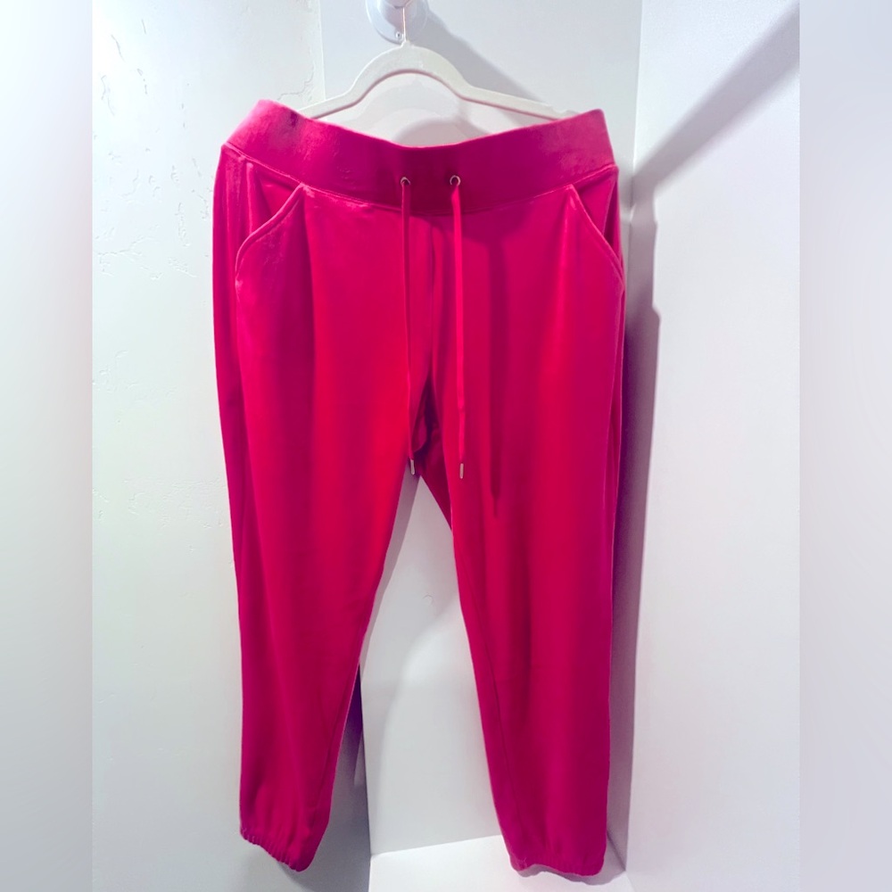 Lily Pulitzer Pink Velvet Slip on Pants